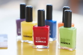 Amy Rosenthal and Kate Friedman 'Colors for Kamala' nail polish project