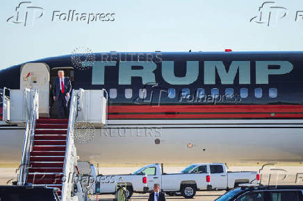 U.S. President-elect Donald Trump arrives prior to meeting with President Joe Biden and members of Congress in Washington, at Joint Base Andrews