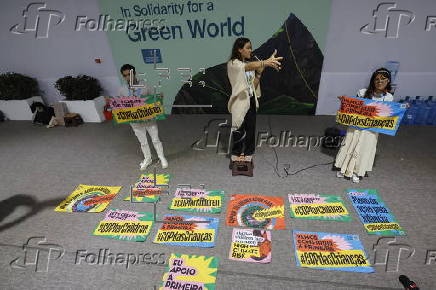 Protest on the sidelines of the UN Climate Change Conference COP29