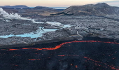 Volcano eruption near Grindavik