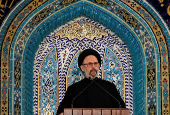 Friday Prayers at a mosque in Beirut's southern suburbs, after the ceasefire between Israel and Hezbollah