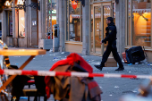 Site where a car drove into a crowd at a Magdeburg Christmas market in Magdeburg