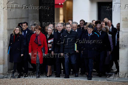 First weekly cabinet meeting of the year of the new French government in Paris