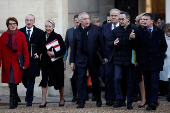 First weekly cabinet meeting of the year of the new French government in Paris