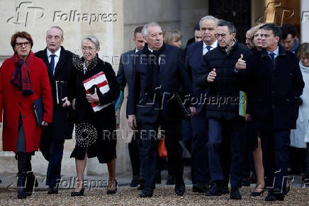 First weekly cabinet meeting of the year of the new French government in Paris