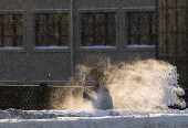 Frosty weather in Moscow