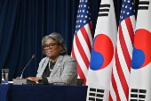 US Ambassador to the UN Linda Thomas-Greenfield visits South Korea
