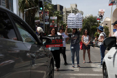Protest to for the immediate release of Israeli hostages, in Tel Aviv