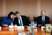 Cabinet meeting at the Chancellary in Berlin