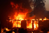 Wildfire near Chico, California