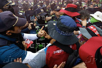 Rally calling for South Korean president's resignation in Seoul