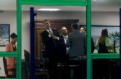 Arthur Lira, Rodrigo Pacheco, Flvio Dino e Jorge Messias, em reunio no STF