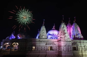 Diwali celebrations at Neasden Temple in London