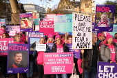 Demonstrations outside Parliament ahead of the Assisted Dying Bill