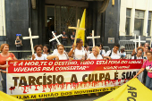 Ato contra violncia polcial em SP