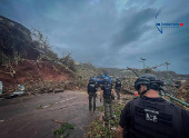 Aftermath of Cyclone Chido, in Mayotte