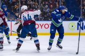 NHL: Colorado Avalanche at Vancouver Canucks