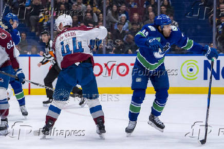 NHL: Colorado Avalanche at Vancouver Canucks