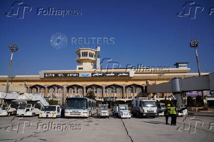 First flight to Aleppo International Airport after the ousting of Syria's Bashar al-Assad