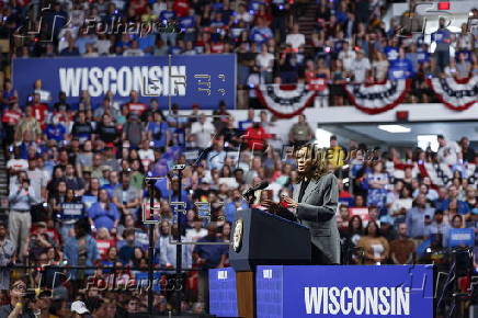 US Vice President Harris Campaigns in Madison, Wisconsin