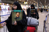 Displaced Lebanese, who had fled to Iraq, prepare to head back home after a ceasefire between Israel and the Lebanese armed group Hezbollah took effect, in Najaf