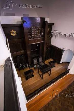 Sinagoga do Museu Judaico, na Bela Vista, regio central de SP
