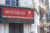 Impostmetro na rua Boa Vista regio central de So Paulo