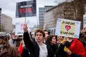 Demonstration against antisemitism in Brussels