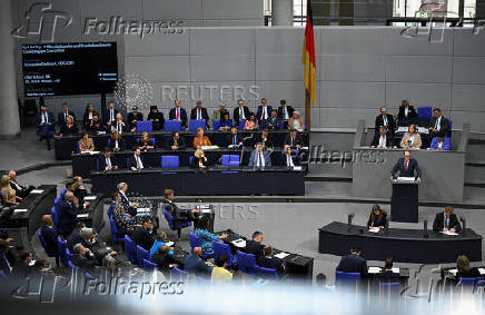 Germany's lower house of parliament, the Bundestag discusses the 2025 budget