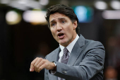 Canada's Prime Minister Justin Trudeau speaks during Question Period in the House of Commons on Parliament Hill in Ottawa