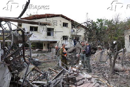 Rocket fired from Lebanon hits residential area in Moshav Rinatya, central Israel