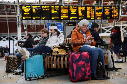 Train cancellations due to Storm Bert in London