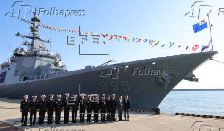 8,200-ton Aegis destroyer commissioning ceremony in Busan