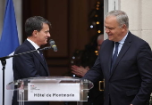 Handover ceremonies after government reshuffle in France