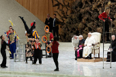 Pope Francis holds the weekly general audience