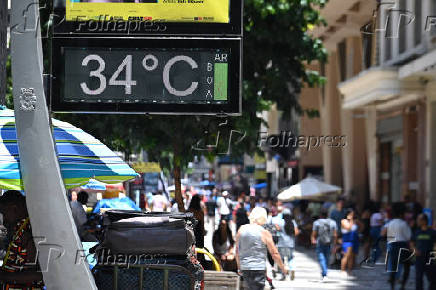 Altas temperaturas no centro de So Paulo