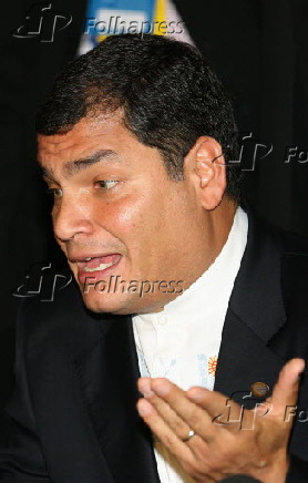 O presidente equatoriano Rafael Correa
