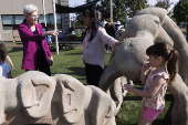 Senator Elizabeth Warren tours Head Start School