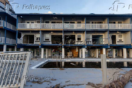 Hurricane Helene aftermath in Steinhatchee, Florida