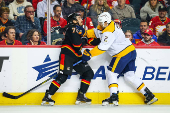 NHL: Nashville Predators at Calgary Flames