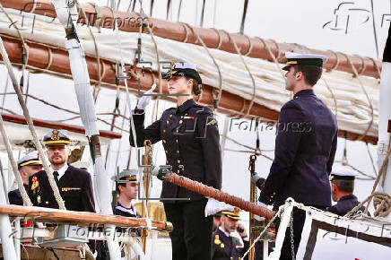 La princesa Leonor zarpa en el Juan Sebastin Elcano