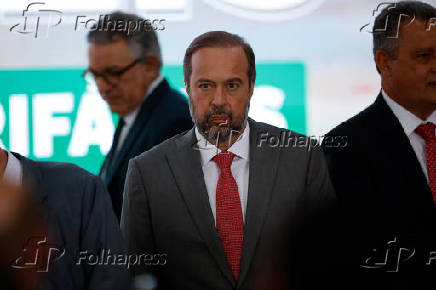 O ministro de Minas e Energia, Alexandre Silveira, durante cerimnia no Planalto 