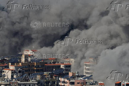 Ongoing hostilities between Hezbollah and Israeli forces, as seen from Baabda