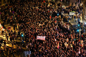 Protesters in Valencia call for regional leader Mazon to resign, in Valencia