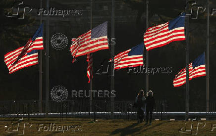 Flags at half-staff following the death of former President Jimmy Carter