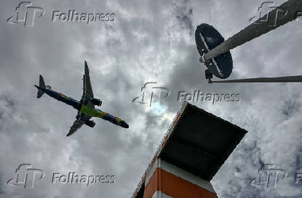 Avio no aeroporto de Congonhas