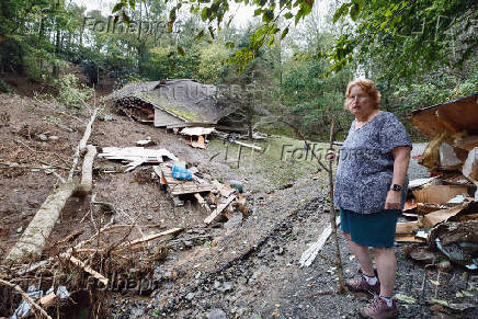 Aftermath of Tropical Storm Helene in Boone, North Carolina