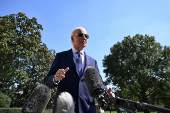 U.S. President Biden departs the White House in Washington