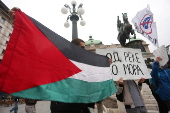 Rally in support of the Palestinian people in Belgrade