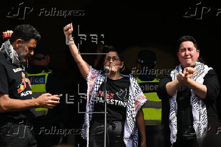 Pro-Palestine rally in Melbourne